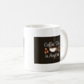 ☕コーヒー時間はいつでも – おもしろい&居心地の良いコーヒー恋人 コーヒーマグカップ (正面右)