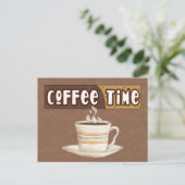 コーヒー時間はがき ポストカード (スタンド正面)