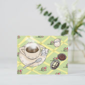 コーヒー時間はがき ポストカード (スタンド正面)