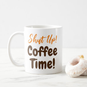 コーヒー時間を閉じる コーヒーマグカップ