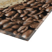 コーヒー時間ガラスまな板 カッティングボード (角)