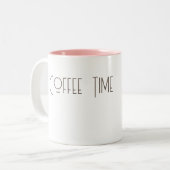 コーヒー時間マグカップ ツートーンマグカップ (正面左)