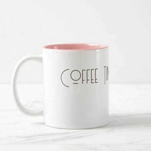 コーヒー時間マグカップ ツートーンマグカップ (左)
