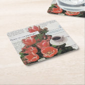 コーヒー時間物理学のニュースを中断しないで下さい スクエアペーパーコースター (アングル)