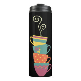 コーヒー時間積み上げマグカップは蒸気を旋回させる タンブラー