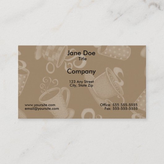 コーヒー時間2名刺 名刺 (正面)