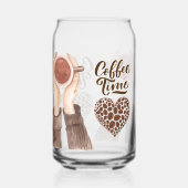 コーヒー時間 ガラス缶 (正面)