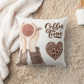 コーヒー時間 クッション (ブランケット)