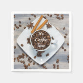 コーヒー時間 スタンダードカクテルナプキン (正面)