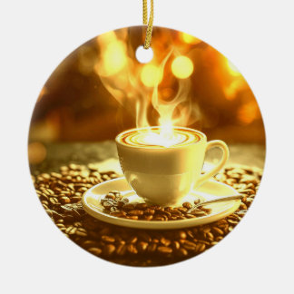 コーヒー時間 セラミックオーナメント