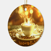 コーヒー時間 セラミックオーナメント (左)