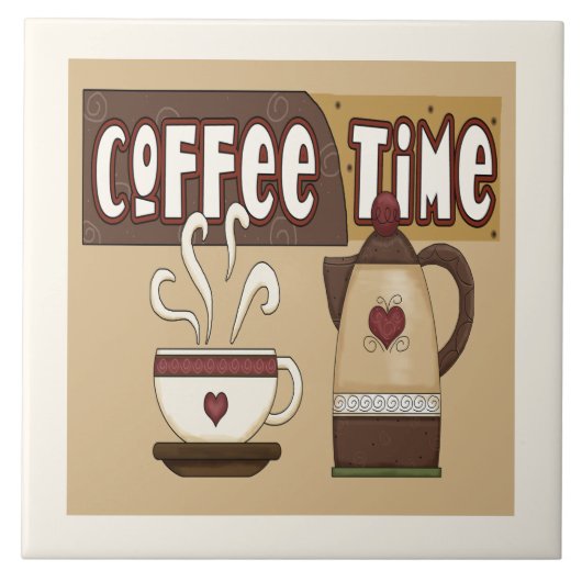 コーヒー時間 タイル (正面)