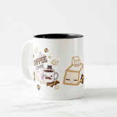 コーヒー時間 ツートーンマグカップ (正面左)