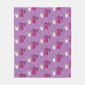 コーヒー時間 フリースブランケット (正面)