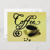 コーヒー時間 ポストカード (正面/裏面)