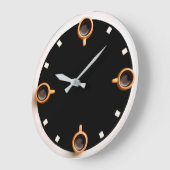 コーヒー時間 ラージ壁時計 (傾斜)