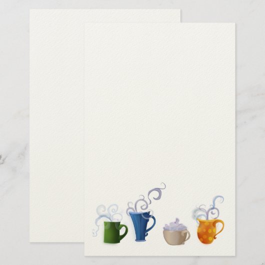コーヒー時間 便箋 (正面/裏面)