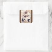 コーヒー時間、必要なのはコーヒー、コーヒー離れのみ スクエアシール (バッグ)