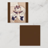 コーヒー時間、必要なのはコーヒー、コーヒー離れのみ スクエア名刺 (正面/裏面)