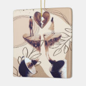 コーヒー時間、必要なのはコーヒー、コーヒー離れのみ セラミックオーナメント (左)