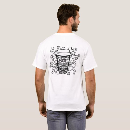 コーヒー時間 Tシャツ (裏面フル)