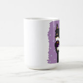 コーヒー時間Shiba! -黒およびタン コーヒーマグカップ (中央)