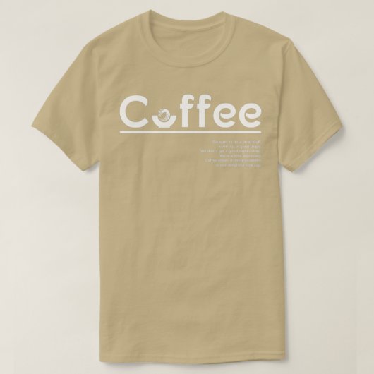 コーヒー最高のは Tシャツ (デザイン正面)