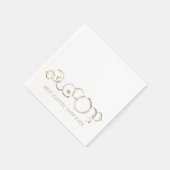 コーヒー最高のリングや輪COFFEE EVERおもしろい スタンダードカクテルナプキン (角)