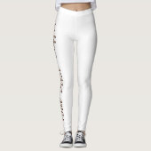 コーヒー柄プリントレギンス レギンス (正面)