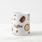 コーヒー柄 コーヒーマグカップ (中央)
