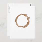 コーヒー染色パターン ポストカード (正面/裏面)