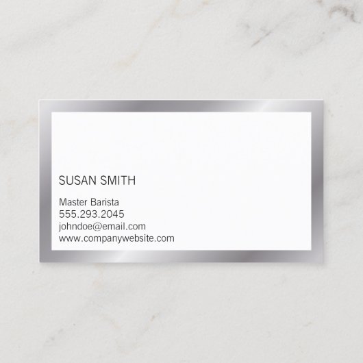 コーヒー染色 |コーヒーショップBarista Wood背景 名刺 (裏面)