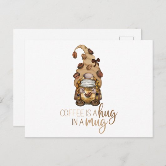 コーヒー格言の家族とクリスマスの贈おもしろいり物 ポストカード (正面/裏面)