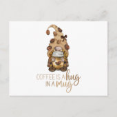 コーヒー格言の家族とクリスマスの贈おもしろいり物 ポストカード (正面)