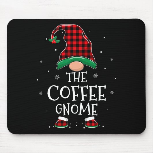 コーヒー格言クリスマスファミリーマッチングプレイドキリスト マウスパッド (正面)