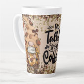 コーヒー格言前のトーキーなし カフェラテマグ (左アングル)