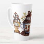 コーヒー格言 カフェラテマグ (左アングル)