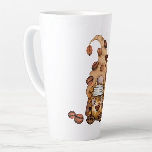 コーヒー格言 カフェラテマグ (左アングル)