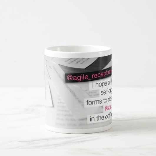 コーヒー機械のスクラム コーヒーマグカップ (中央)