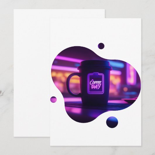 コーヒー毎日FATERS DAY 招待状 (正面/裏面)