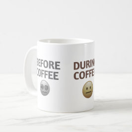 コーヒー気分ベクターアート 前・中・後 コーヒーマグカップ