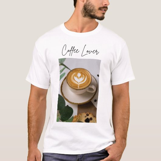 コーヒー気分 - 美的コーヒー愛好家シャツ Tシャツ (正面)