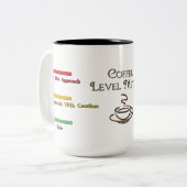 コーヒー水平なメートルのコーヒー・マグ ツートーンマグカップ (正面左)