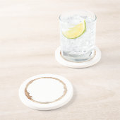 コーヒー汚れのコースター コースター (側面)