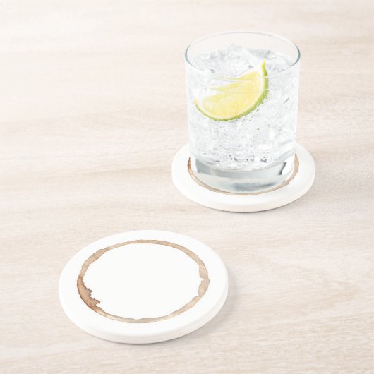 コーヒー汚れのコースター コースター (側面)
