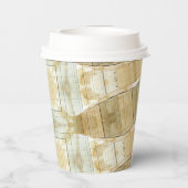 コーヒー汚れコラージュ元帳紙 紙コップ (裏面)