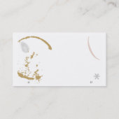 コーヒー汚れタイプライターグランジ名刺 名刺 (裏面)