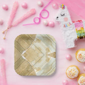 コーヒー汚れ会計士紙 ペーパープレート (パーティー)