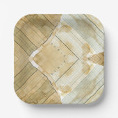 コーヒー汚れ会計士紙 ペーパープレート (正面)