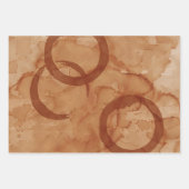 コーヒー汚れ包装紙シート ラッピングペーパーシート (正面2)